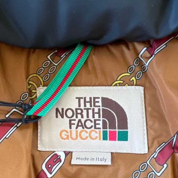 Gucci x Northface Black Puffer sz XS - Picture 6 of 16